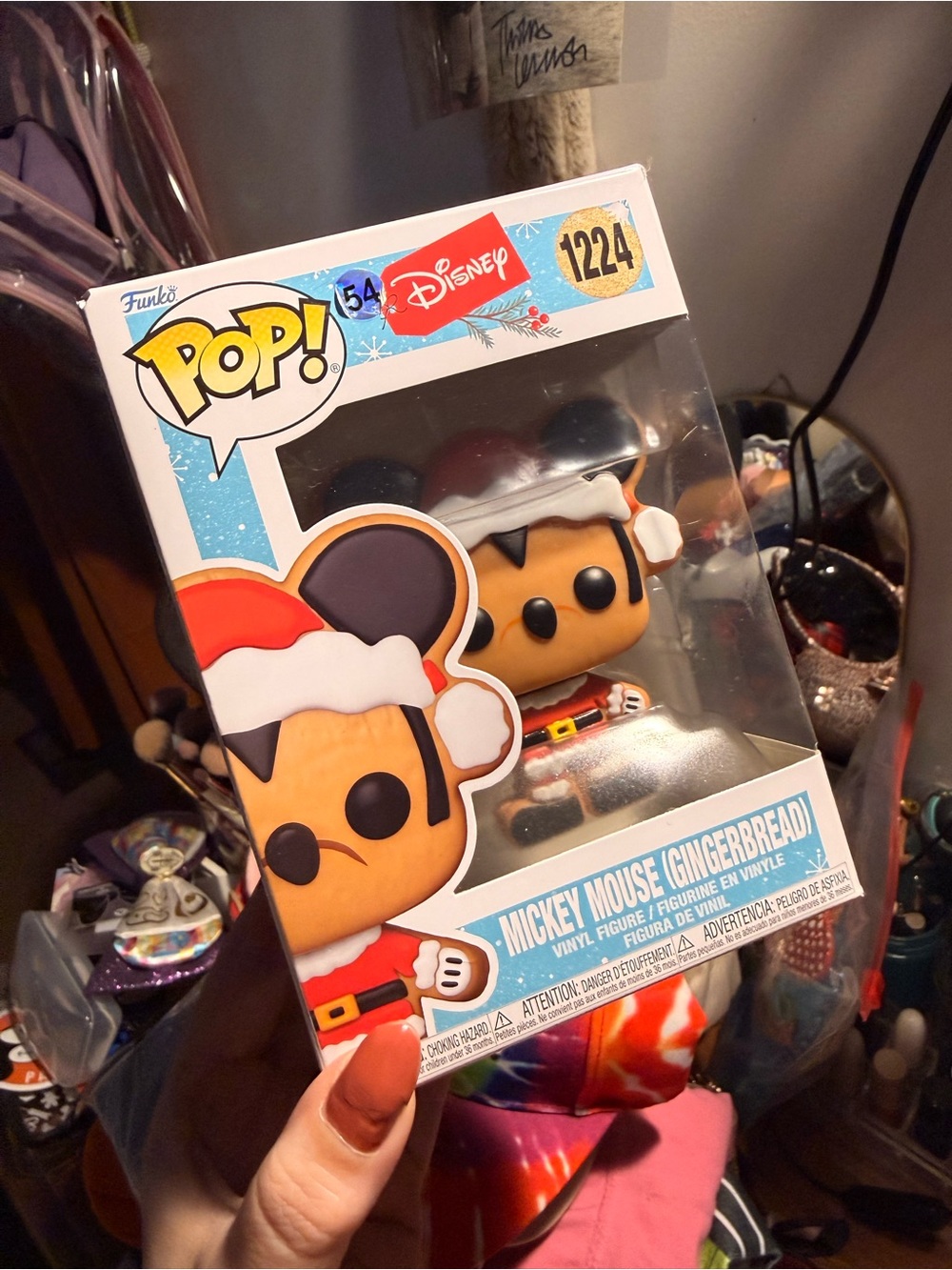 Funko Mickey Mouse Gingerbread Holiday Figure - Brown, Red, White, Black